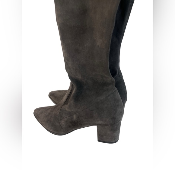 Stuart Weitzman grey Landmark over the knee boots - Picture 3 of 11